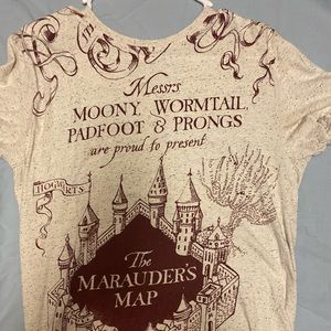 harry potter marauder’s map tee